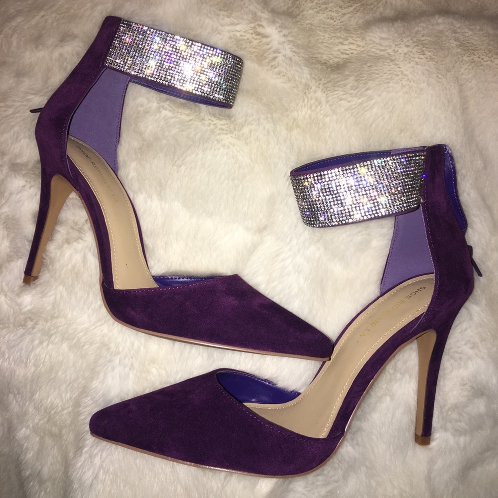 Purple bling heels 💎✨🔥